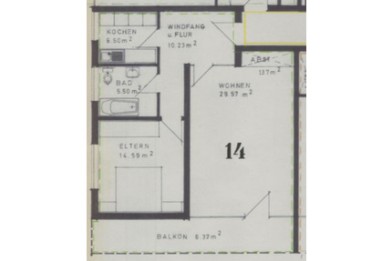 Helle ruhige 2-Zimmer-Wohnung in Bad Meinberg - Horn-Bad Meinberg