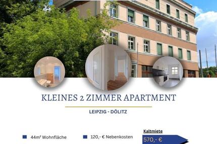 kleine praktische und moderne 2-Zimmerwohnung mit Einbauküche - Leipzig Süd