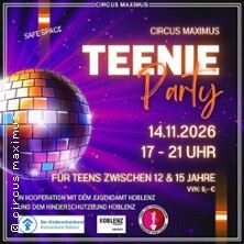 Teenie Party Koblenz | Circus Maximus
