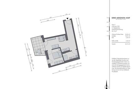 Wohnung zum Kaufen in Tuttlingen 221.300,00 € 45.16 m²
