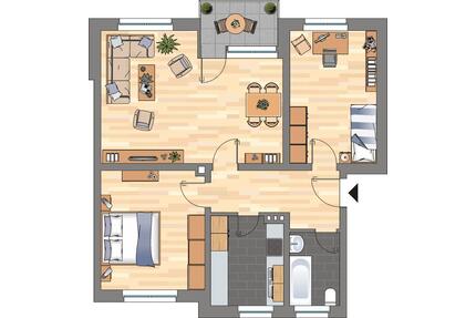 3-Zimmer-Wohnung in Wilhelmshaven Europaviertel