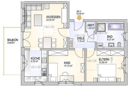 Familienfreundliche Wohnung in Neuprüll! - Regensburg Kumpfmühl-Ziegetsdorf-Neuprüll