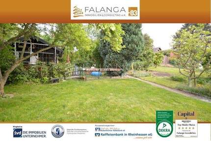 Falanga Immobilien - Zweifamilienhaus mit idyllischer Gartenoase und viel Platz für die Großfamilie! - Mainz / Marienborn