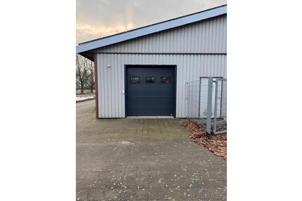 100 m2 Lagerhalle isoliert mit Rolltor - Harsefeld