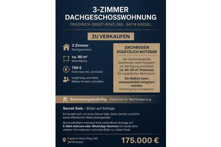 3 Zimmer Wohnung 4.8 % Rendite privat ohne Makler - Rheine Gellendorf