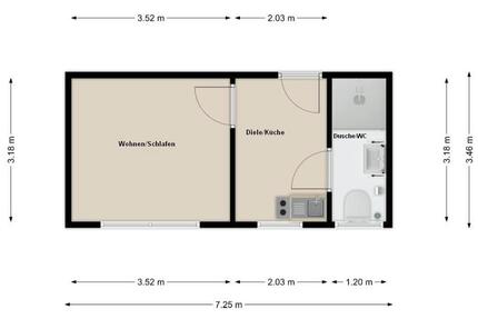 1-Zimmer-Wohnung 22m² neu renoviert - Bad Wörishofen