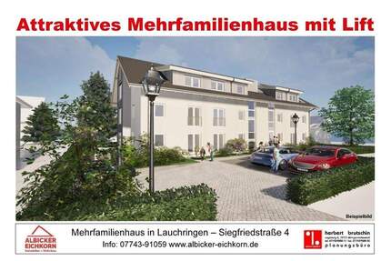 Grenznahe 3 Zi. EG mit Terrasse ca. 95 m² - Wohnung 3 - Siegfriedstr. 4, 79787 Lauchringen - Neubau KFW40 - Unterlauchringen
