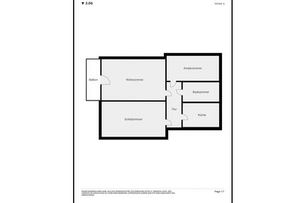 Leerstehende 3-Zimmer-Wohnung mit Stellplatz -Provisionsfrei - Nürnberg Gibitzenhof