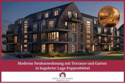 Moderne Neubauwohnung mit Terrasse und Garten in begehrter Lage Poppenbüttel - Hamburg
