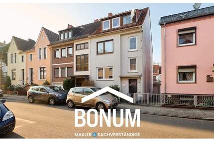 Anleger aufgepasst! Marktgängiges u. solides MFH mit 3 WE in guter Vermietungslage 1 WE frei - Bremen Woltmershausen