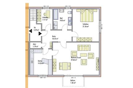 3-Zimmer-Wohnung mit Balkon und Stellplatz - Anhausen