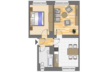 Wohnung zum Mieten in Dortmund 189,45 € 49.14 m²