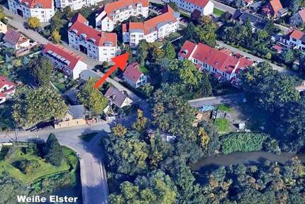 Südterrasse mit Gartenanteil, offene Küche und Einzelgarage im Haus - gepflegt und langjährig vermietet - Leipzig Lützschena-Stahmeln