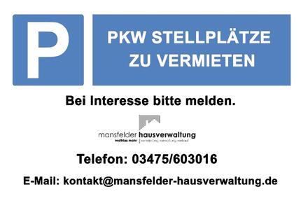 O259W5 - 3 Stellplätze in Innenstadtnähe! - Eisleben (Lutherstadt)