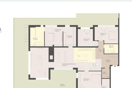 Wohnung zum Mieten in Kirchheimbolanden, 3.568,00 € 185 m²