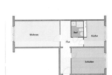 2 Raum Wohnung mit Dusche -ab sofort frei - Ellefeld