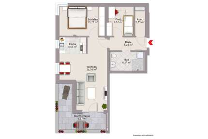 Wohnung zum Kaufen in Langquaid 250.000,00 € 69 m²