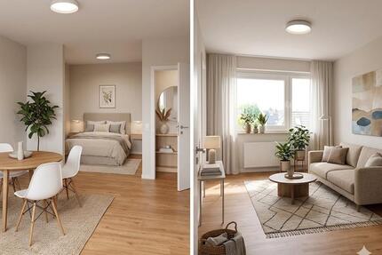 Geschmackvolle 1,5-Zimmer-Wohnung mit PKW Stellpl.Loggia, EBK in - Garbsen Berenbostel