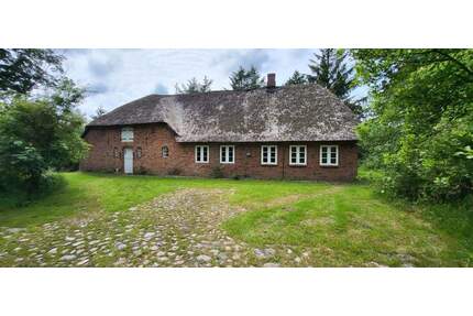 -Vor den Inseln und Dänemark-einmaliges Reetdachanwesen auf 1,85 Hektar großem Traumgrundstück - Risum-Lindholm