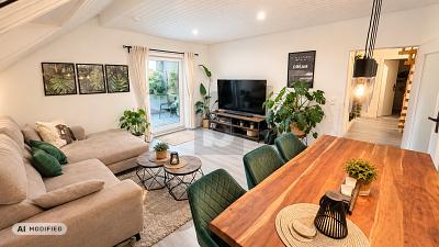 MAISONETTE-FLAIR MIT BALKON & BURGBLICK - Untergruppenbach