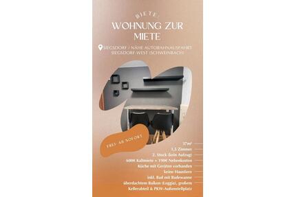 1,5 Zimmer Single Mietwohnung Siegsdorf