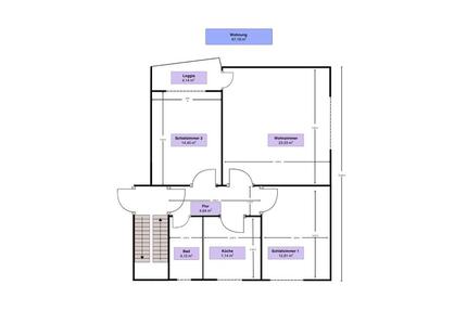 Helle 3ZKBB 67qm Wohnung mit Buche-Parkett und 2 Keller - Bielefeld Sennestadt