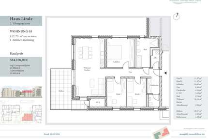 Wohnung zum Kaufen in Wolfenbüttel 584.100,00 € 117.73 m²