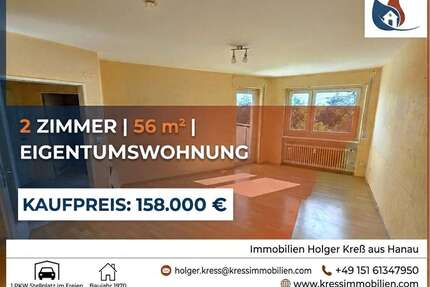 Wohnung zum Kaufen in Hanau 158.000,00 € 56 m²