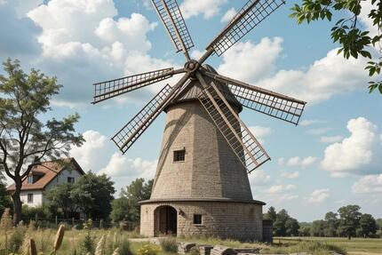 Restauriertes Mühlen-Anwesen Windmühle zu verkaufen - Wittmund