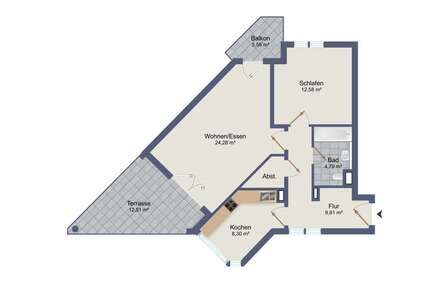 Wohnung zum Kaufen in Wiesbaden 290.000,00 € 66 m²
