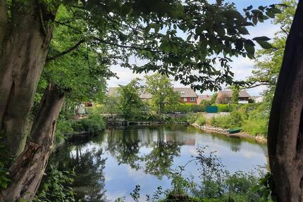Traumhaftes Wohnen in DHH am privaten Teich in MS-Albachten - Münster Münster-West