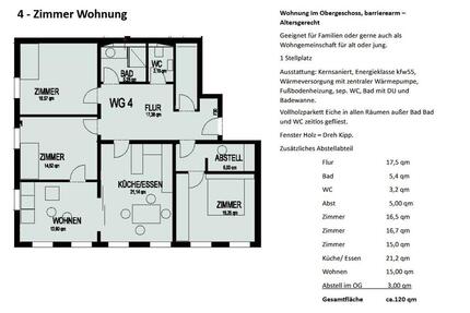 Leutkirch helle Whg 120qm, zentrumsnah, WG geeignet oder als Büro - Leutkirch im Allgäu