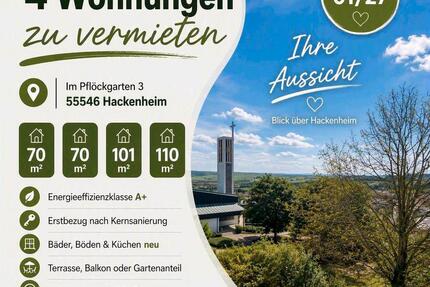 Erstbezug - Helle 3 Zimmer DG Wohnung+ Garten+EBK - Hackenheim