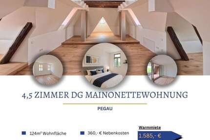 Wohnung zum Mieten in Pegau 1.225,00 € 123.6 m²