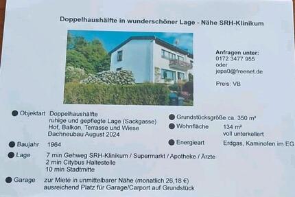 Immobilie Doppelhaushaelfte zu verkaufen - Suhl