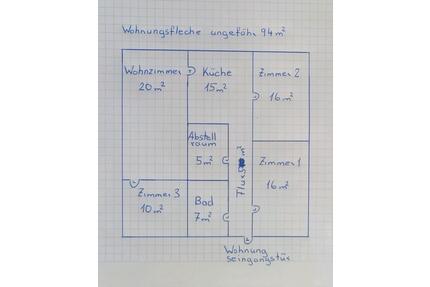 Mietwohnung - 1.500,00&nbsp;EUR Kaltmiete, ca.&nbsp; 94,00&nbsp;m&sup2; in Stuttgart (PLZ: 70439) Neuwirtshaus
