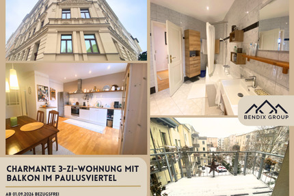 Charmante 3-Zimmer-Wohnung im begehrten Paulusviertel - großzügig, gepflegt, zukunftssicher - Halle (Saale)