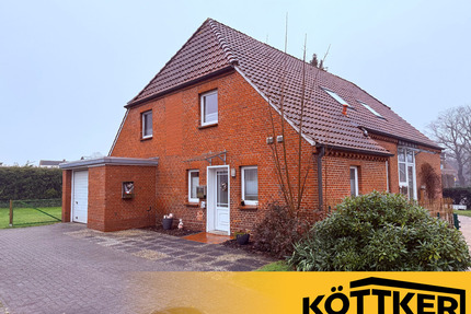 ⭐ Exklusive Erdgeschosswohnung in Völlenerfehn: Großzügiges Wohnen mit Garten & beheizter Garage ⭐ - Westoverledingen