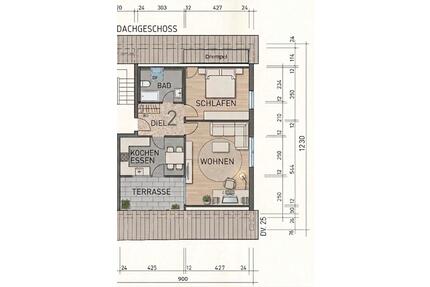 Sonnige 2-Zimmer-Eigentumswohnung mit Dachterrasse Baindt - Baienfurt