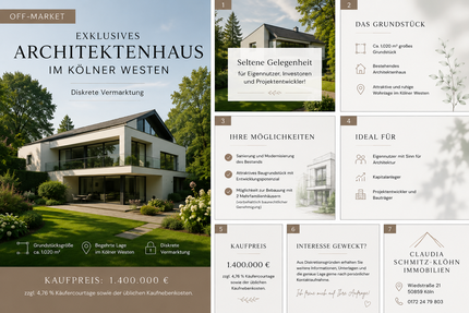 Grundstück zu verkaufen in Köln Weiden 1.500.000,00 € 1020 m²
