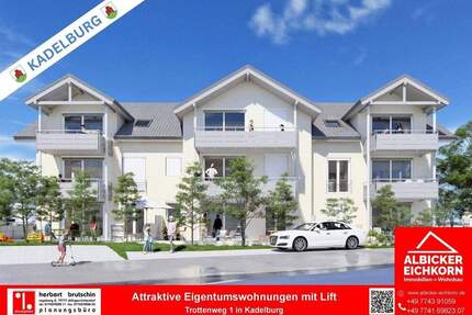 3 Zi. OG mit Balkon ca. 98m² - Wohnung 7 - Trottenweg 1, 79790 Kadelburg- Neubau KFW - Küssaberg