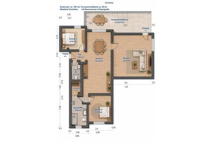 Bad Nauheim- Kernsanierte 4-Zimmer-Einheit mit Terrasse