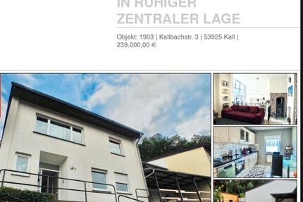 Zweifamilienhaus mit Garten - 239.000,00&nbsp;EUR Kaufpreis, ca.&nbsp; 163,00&nbsp;m&sup2; in Kall (PLZ: 53925)