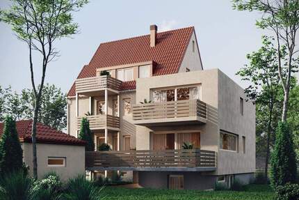 Exklusiver Erstbezug - Hausalternative mit Garten, Balkon und Wohnen auf zwei Ebenen - Stuttgart / Degerloch