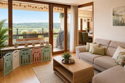 Lichtdurchflutete 4,5-Zimmer-Wohnung mit Panorama-Fernsicht - Neckartenzlingen