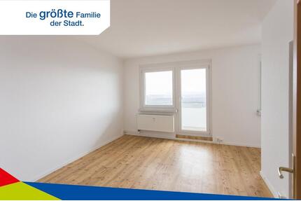 Blaues Bad und Fußboden in Holzdielenoptik - Chemnitz Klaffenbach