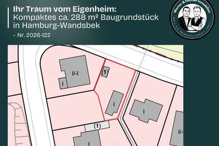 Grundstück zu verkaufen in Hamburg Wandsbek 215.000,00 € 288 m² - Hamburg / Wandsbek
