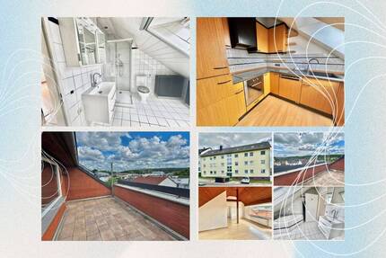 Behagliche Dachgeschosswohnung mit sonniger Loggia in harmonischer Wohnlage von Fuldabrück-Bergshs.