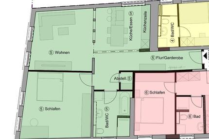 Moderne kernsanierte 2-Zimmer Wohnung im Zentrum Forchheims