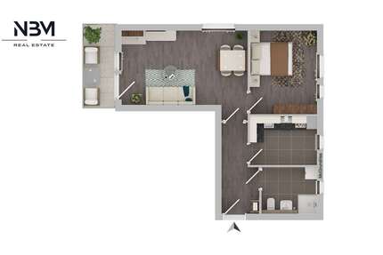 Wohnung zum Mieten in Oranienburg 1.054,50 € 57 m²